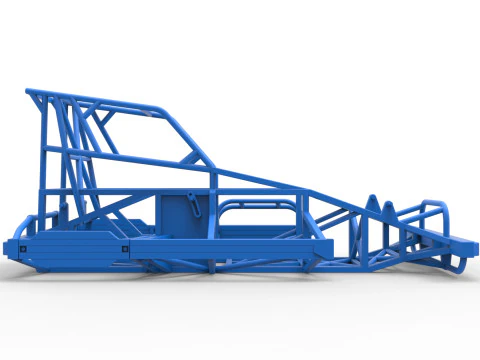 Yeni Zelanda Superstock arabasının &ccedil;er&ccedil;evesi Versiyon 4 &Ouml;l&ccedil;ek 1'den 25'e 3D Baskı Modeli