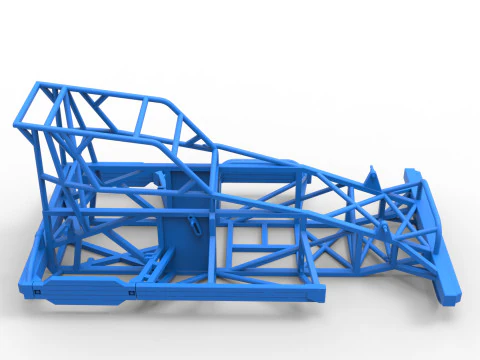Yeni Zelanda Superstock arabasının &ccedil;er&ccedil;evesi Versiyon 4 &Ouml;l&ccedil;ek 1'den 25'e 3D Baskı Modeli