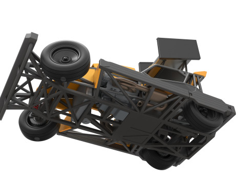 Auto Superstock neozelandese mentre gira la Versione 4 Scala da 1 a 25 Modello di stampa 3D