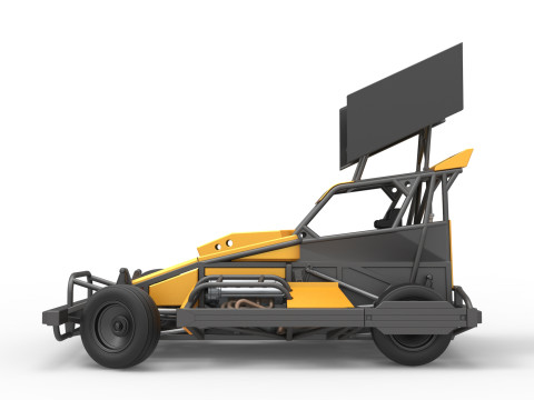 Auto Superstock neozelandese mentre gira la Versione 4 Scala da 1 a 25 Modello di stampa 3D