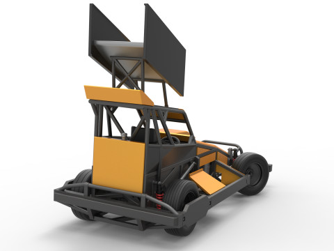 Auto Superstock neozelandese mentre gira la Versione 4 Scala da 1 a 25 Modello di stampa 3D