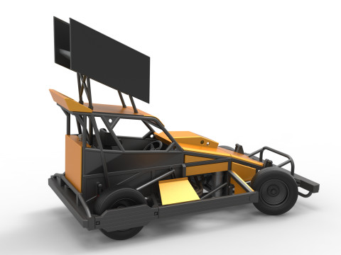 Auto Superstock neozelandese mentre gira la Versione 4 Scala da 1 a 25 Modello di stampa 3D