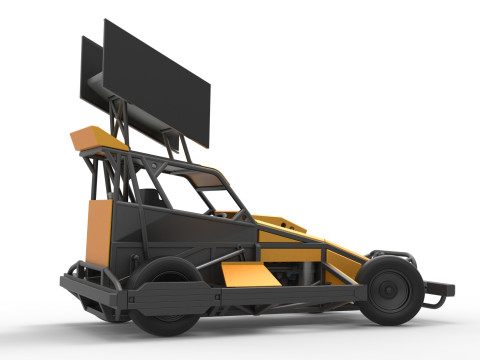 Auto Superstock neozelandese mentre gira la Versione 4 Scala da 1 a 25 Modello di stampa 3D