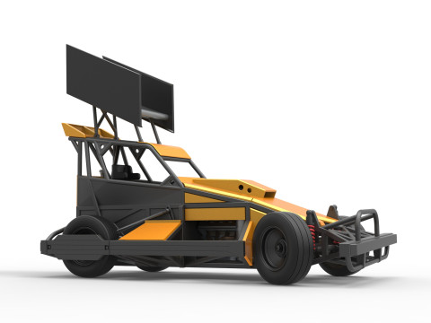 Auto Superstock neozelandese mentre gira la Versione 4 Scala da 1 a 25 Modello di stampa 3D