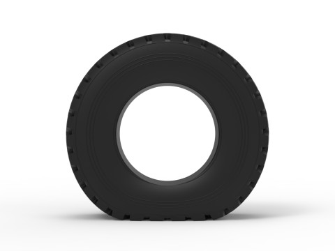 Pneumatico fuoristrada 75 sgonfio Scala da 1 a 25 Modello di stampa 3D