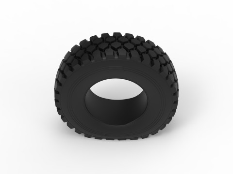 Pneumatico fuoristrada 75 sgonfio Scala da 1 a 25 Modello di stampa 3D
