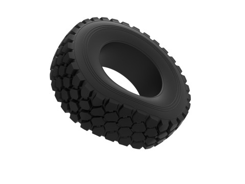 Pneumatico fuoristrada 75 sgonfio Scala da 1 a 25 Modello di stampa 3D