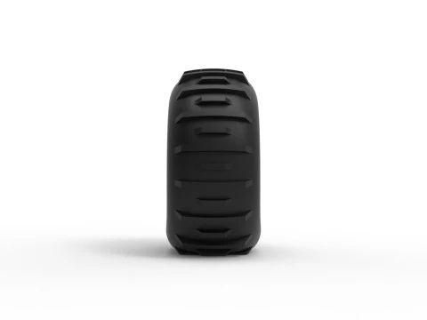 Low pressure Forester 1370 tire deflated Scale 1 to 25 3D Print Model