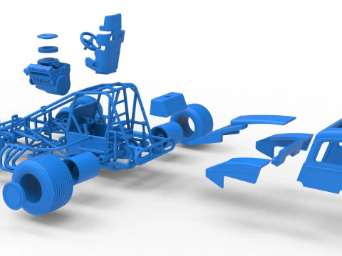 Super rod Versi 1 sambil memutar Skala 1 sampai 25 Model Cetak 3D