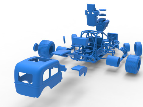 Super rod Version 1 while turning Scale 1 to 25 3D Print Model