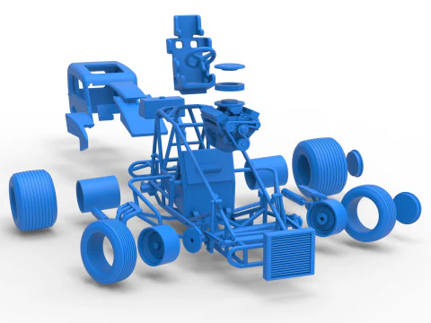 Super rod Versi 1 sambil memutar Skala 1 sampai 25 Model Cetak 3D