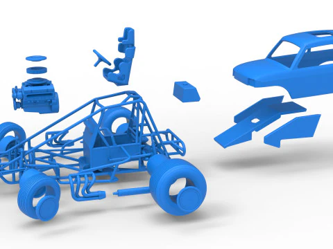 Super rod Version 2 while turning Scale 1 to 25 3D Print Model