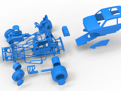 Super rod Version 2 while turning Scale 1 to 25 3D Print Model