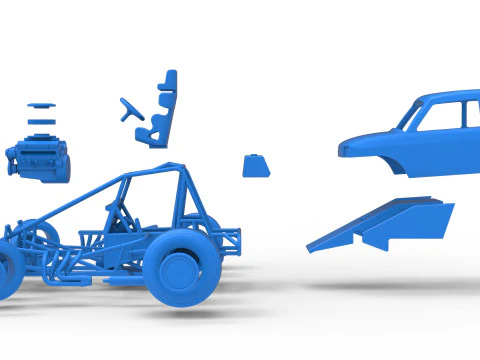 Super rod Version 2 while turning Scale 1 to 25 3D Print Model
