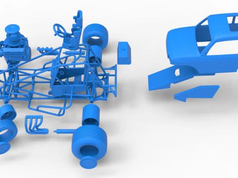 Super rod Version 2 while turning Scale 1 to 25 3D Print Model