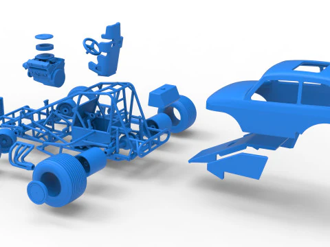 Super rod Version 2 while turning Scale 1 to 25 3D Print Model