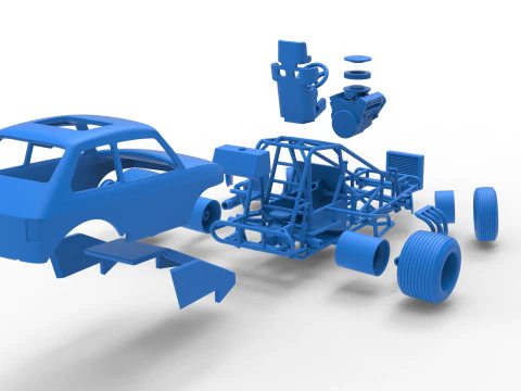 Super rod Version 2 while turning Scale 1 to 25 3D Print Model