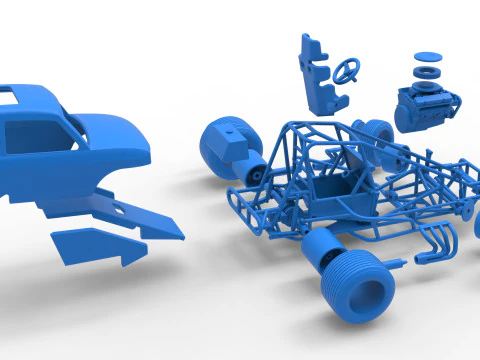 Super rod Version 2 while turning Scale 1 to 25 3D Print Model