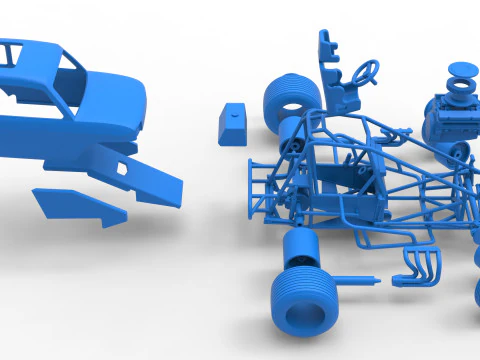 Super rod Version 2 while turning Scale 1 to 25 3D Print Model