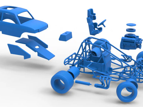 Super rod Version 2 while turning Scale 1 to 25 3D Print Model