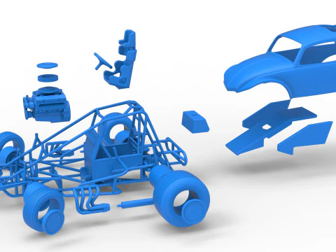 Super rod Version 3 while turning Scale 1 to 25 3D Print Model