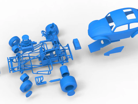 Super rod Version 3 while turning Scale 1 to 25 3D Print Model