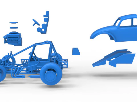Super rod Version 3 while turning Scale 1 to 25 3D Print Model