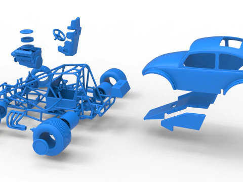 Super rod Version 3 while turning Scale 1 to 25 3D Print Model