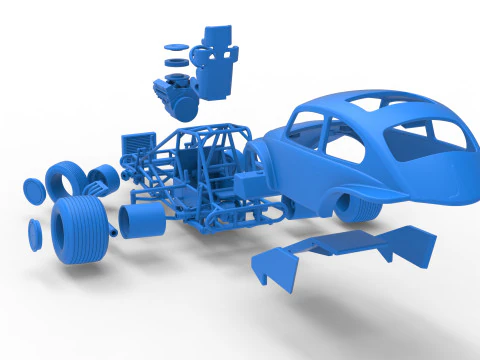 Super rod Version 3 while turning Scale 1 to 25 3D Print Model