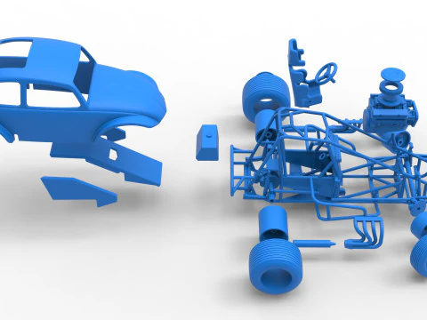 Super rod Version 3 while turning Scale 1 to 25 3D Print Model