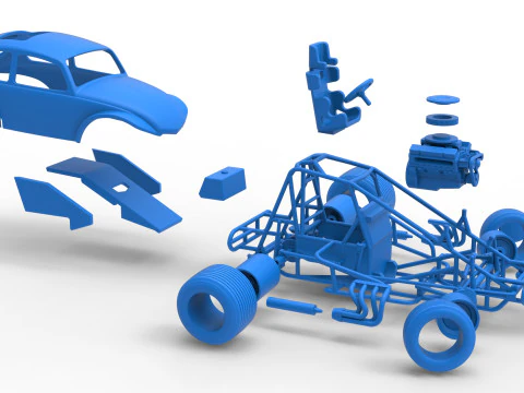 Super rod Version 3 while turning Scale 1 to 25 3D Print Model