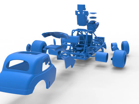 Super rod Version 4 while turning Scale 1 to 25 3D Print Model