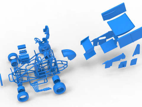 Neuseel&auml;ndischer Minisprint im Ma&szlig;stab 1 bis 25 3D Druckmodell