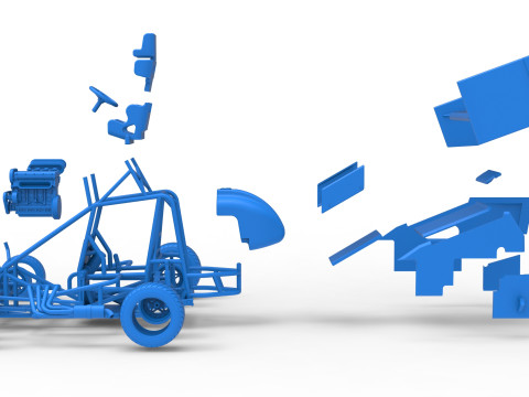 ニュージーランド ミニスプリント スケール 1 ～ 25 3Dプリントモデル