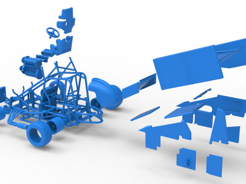 ニュージーランド ミニスプリント スケール 1 ～ 25 3Dプリントモデル