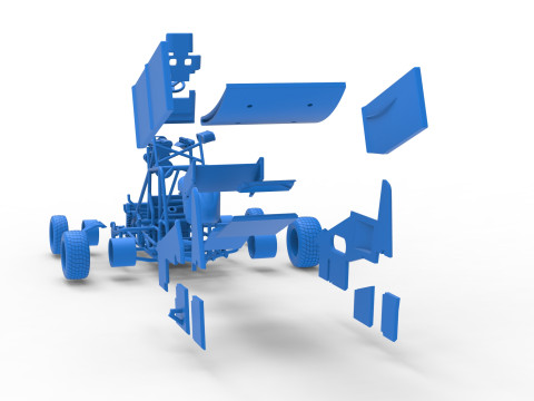 ニュージーランド ミニスプリント スケール 1 ～ 25 3Dプリントモデル