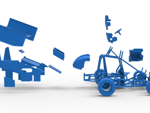 ニュージーランド ミニスプリント スケール 1 ～ 25 3Dプリントモデル