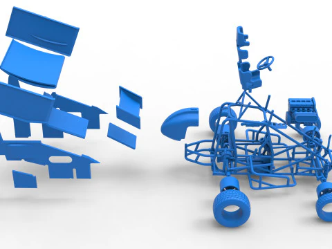 Neuseel&auml;ndischer Minisprint im Ma&szlig;stab 1 bis 25 3D Druckmodell