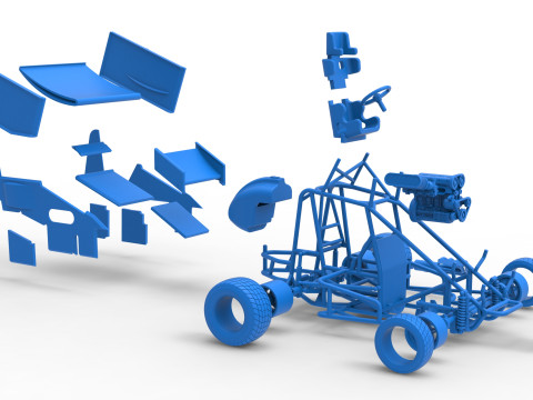 ニュージーランド ミニスプリント スケール 1 ～ 25 3Dプリントモデル