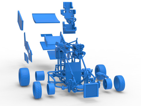 ニュージーランド ミニスプリント スケール 1 ～ 25 3Dプリントモデル