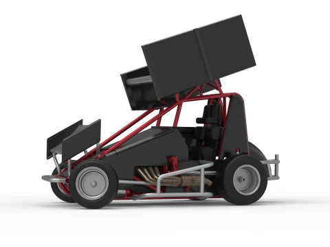 New Zealand Minisprint while turning Scale 1 to 25 3D Print Model