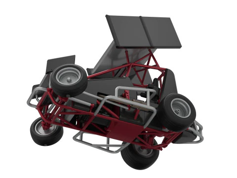 New Zealand Minisprint while turning Scale 1 to 25 3D Print Model