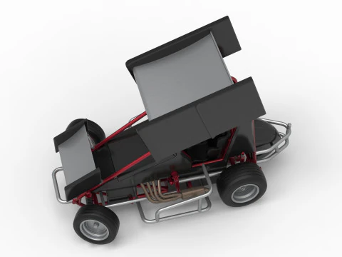New Zealand Minisprint while turning Scale 1 to 25 3D Print Model