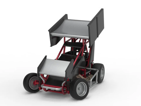 New Zealand Minisprint while turning Scale 1 to 25 3D Print Model