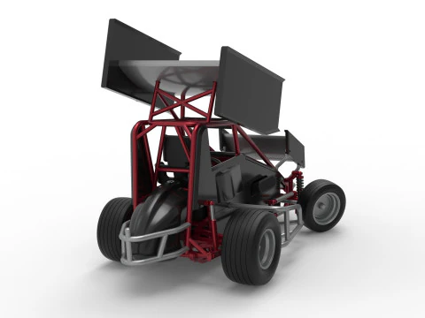 New Zealand Minisprint while turning Scale 1 to 25 3D Print Model