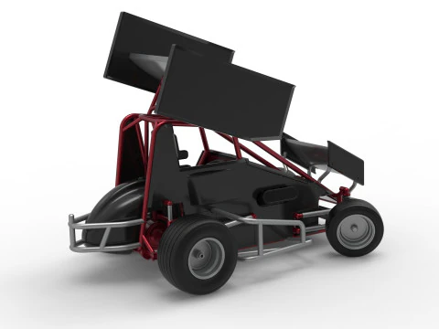 New Zealand Minisprint while turning Scale 1 to 25 3D Print Model