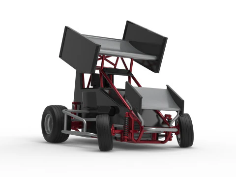 New Zealand Minisprint while turning Scale 1 to 25 3D Print Model