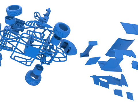 Новозеландский миниспринт при повороте масштаба от 1 до 25 3D Принт Модель