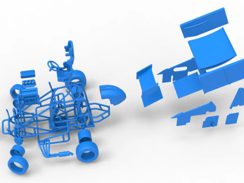 New Zealand Minisprint while turning Scale 1 to 25 3D Print Model