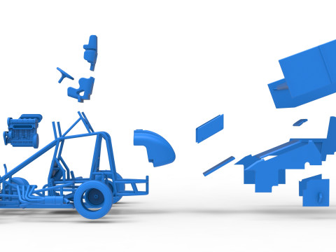 Новозеландский миниспринт при повороте масштаба от 1 до 25 3D Принт Модель